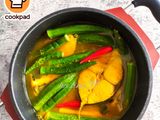 Tenggiri Masak Asam Rebus Dengan Bendi