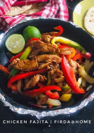 Foto resep Chicken Fajitas ft Tortilla