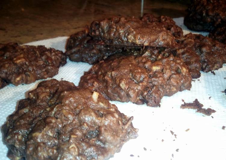 Recipe of Any-night-of-the-week Amber&#39;s favorite crazy chocolate chocolate oatmeal cookies