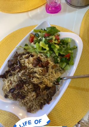 A picture of Mutton mandi rice.