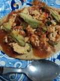Huaraches o garnachas del huevo quedado