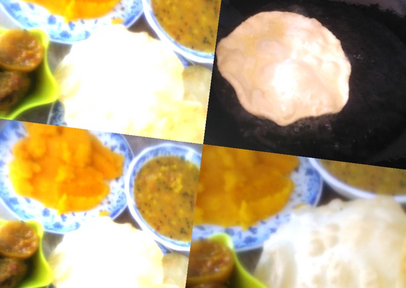 Halwa puri tarkari