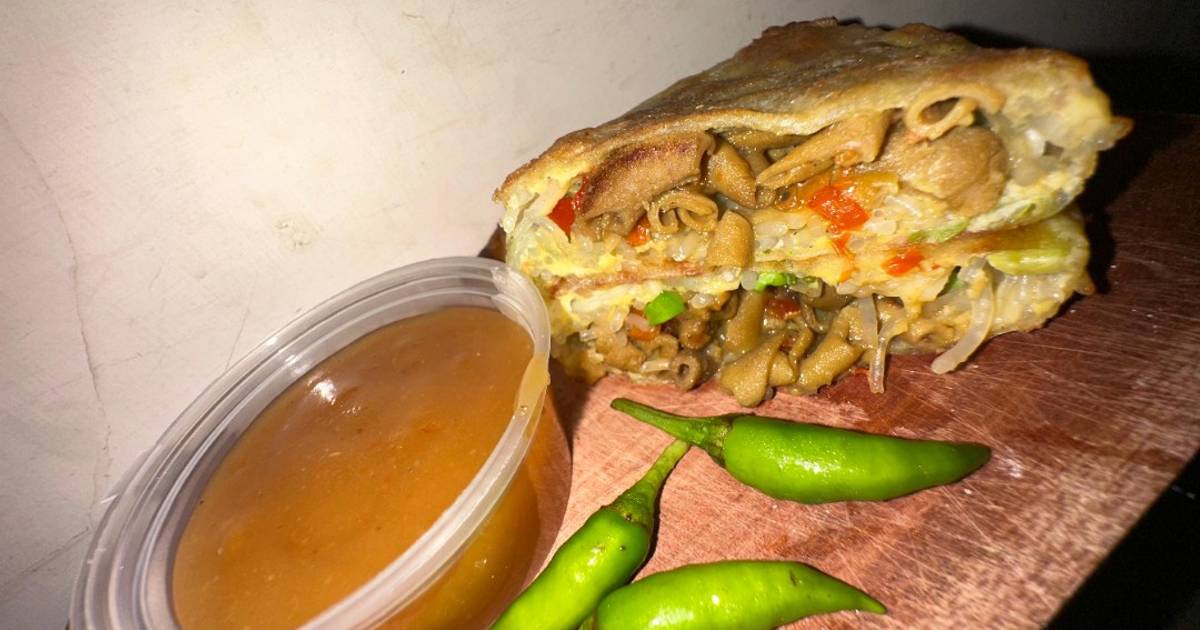 Resep Martabak Madura Isi Bihun Usus Dan Telur Paling Praktis dan Simple