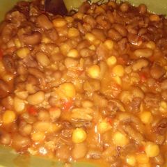 A picture of Beans and corn.