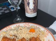 Una foto de bistec de papa