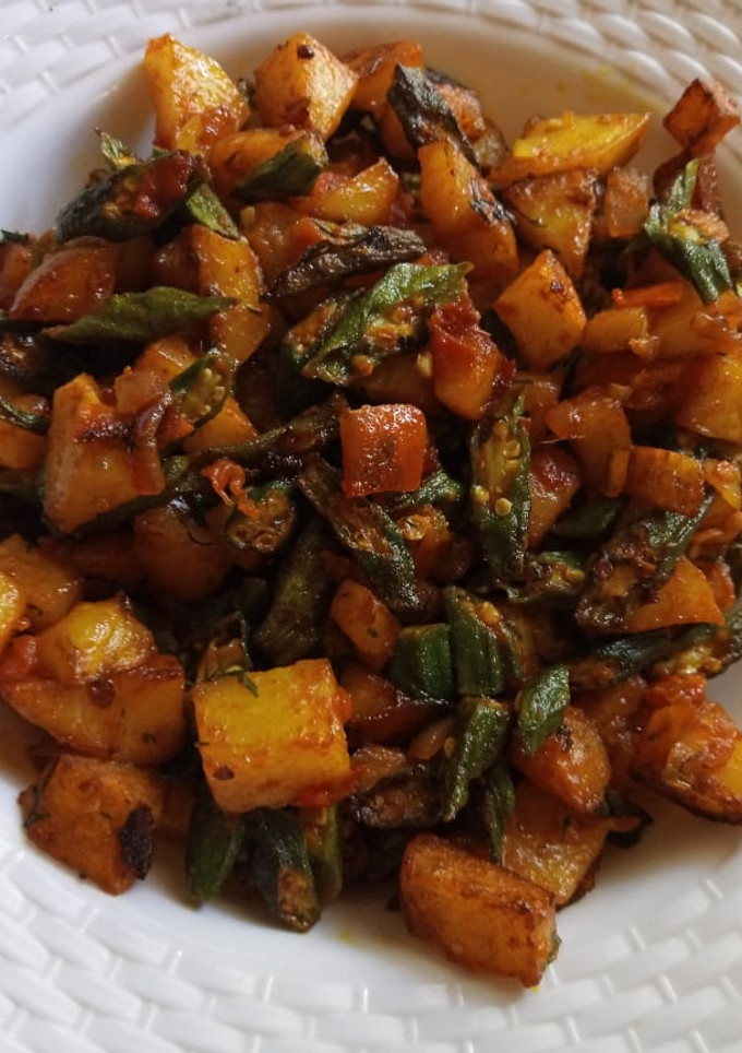 A picture of Okra mboga,# festive contest kisumu.