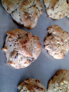 A picture of Jumbo spicy raisin cookies.