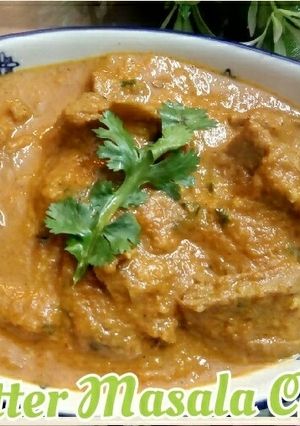 A picture of Butter masala soya chaap.
