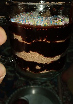 عکسی از دستور دسر کیک یخچالی