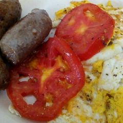 A picture of English breakfast.