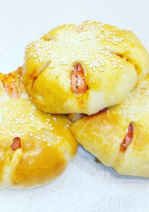 Фото Очень вкусная пицца-цветочек!.