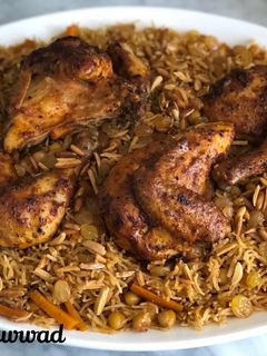 صورة لوصفة الأرز البخاري بالدجاج