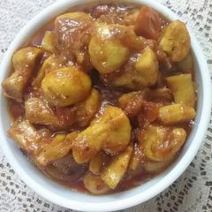 A picture of Mushroom with tomato masala 😊😊😊.