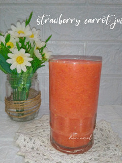 Foto resep Jus Wortel Strawberry
