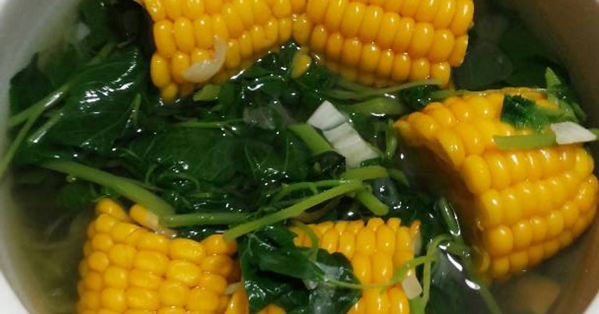 Resep Sayur Bayam Jagung Bening Oleh Winda Gustia Cookpad