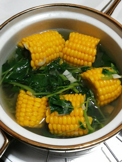 Foto resep Sayur Bayam Jagung Bening