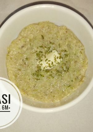 Foto resep Bubur Mix Salmon Brokoli - MPASI 6M+ 4 Bintang
