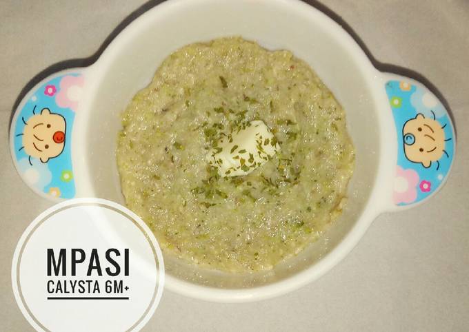 Bubur Mix Salmon Brokoli - MPASI 6M+ 4 Bintang