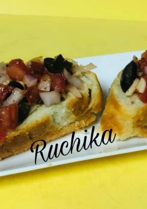 A picture of Tomato Bruschetta.