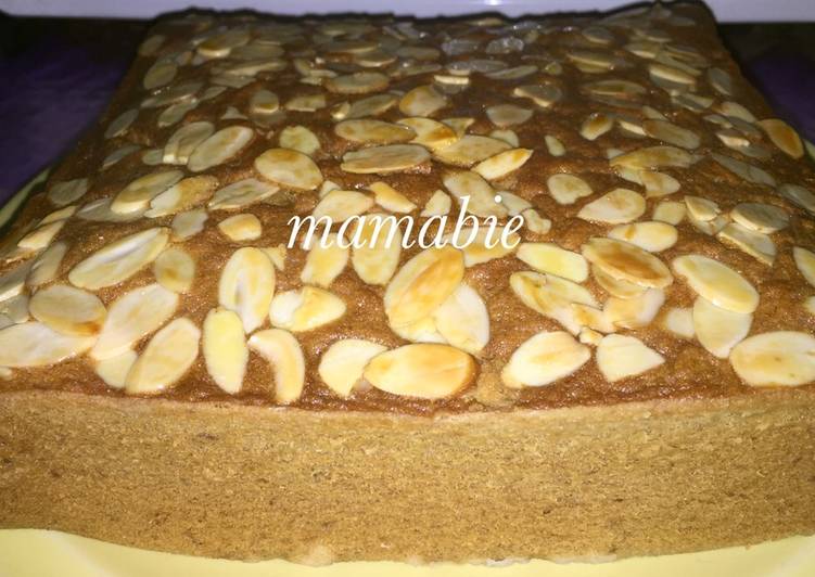 Resep Banana almond cake with palm sugar Anti Gagal