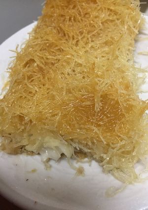 صورة لوصفة كنافة بالقشطة 😋
