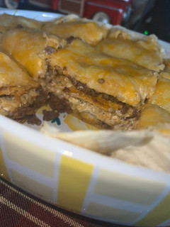 A picture of Burrito casserole.