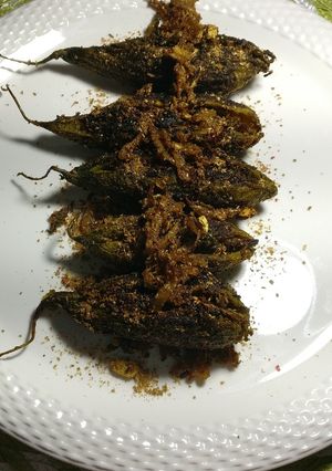A picture of Stuffed karela (bitter guard).