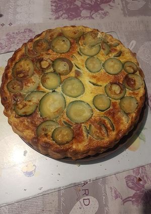 Une photo de Quiche courgette façon tatin