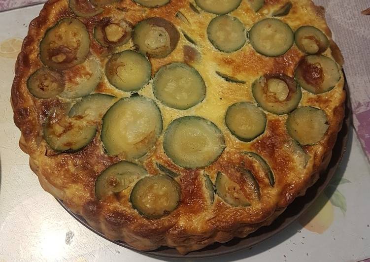 Comment Cuisiner Quiche courgette façon tatin