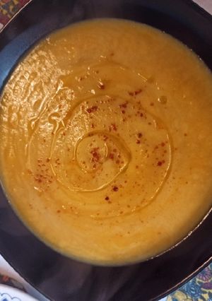 Una foto de Crema de calabaza