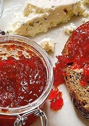 A picture of Thermomix Red Pepper “jam”. Pimientos confitados.