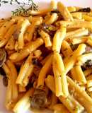 Pasta "casareccia" con champiñones y salsa de curry #cumplimos8