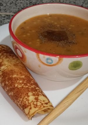 صورة لوصفة الحريرة أو شربة القطاني