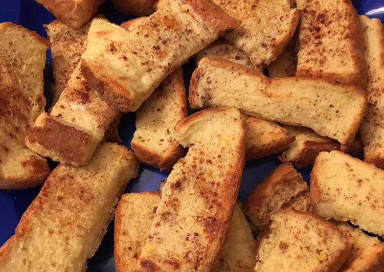 Recipe of Perfect Baked French Toast Sticks (Freezer-Friendly)