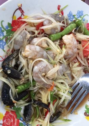 รูปของ ตำกุ้งสด