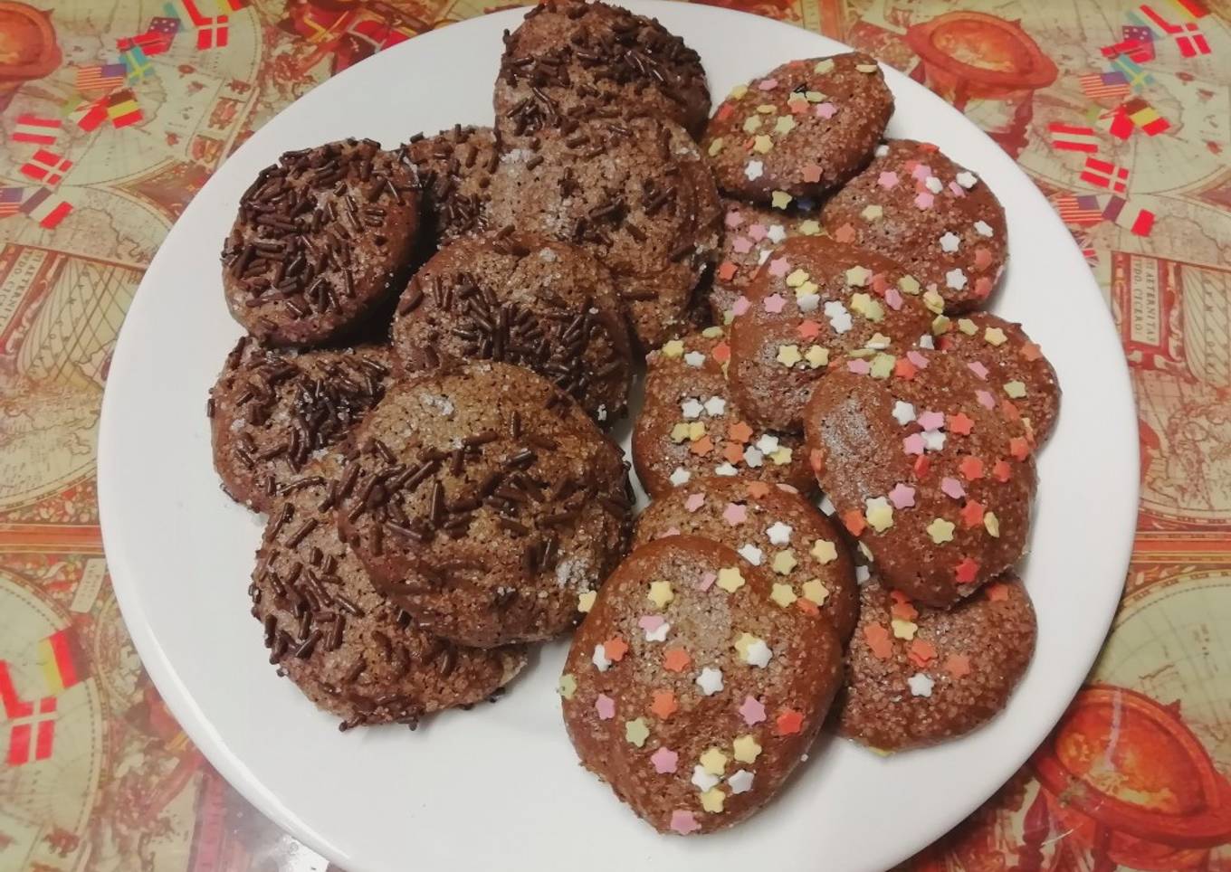 Galletas de chocolate y almendras SIN harina ni mantequilla!