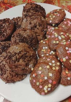 Foto principal de Galletas de chocolate y almendras SIN harina ni mantequilla!