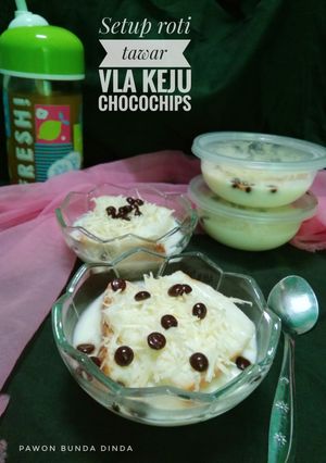 Foto resep Setup roti tawar vla keju chocochips