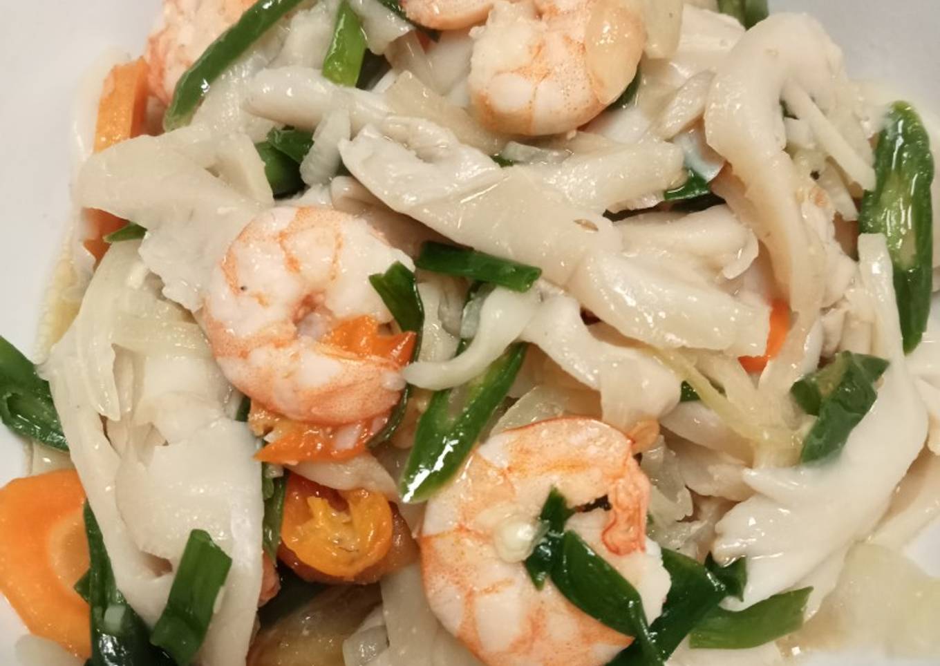 Tumis Jamur Udang