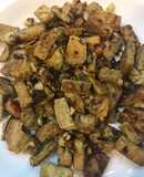 Đậu hũ kho sả ớt