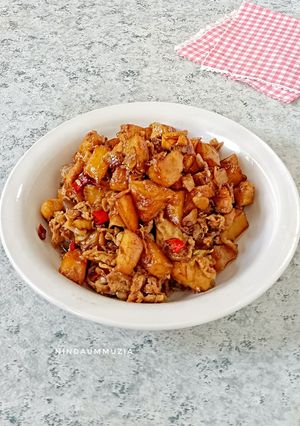 Foto resep Orak Arik Kentang Ayam Fillet