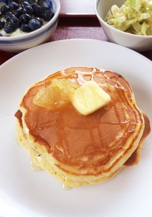 A picture of Single-Serving Fluffy Pancake for Breakfast.