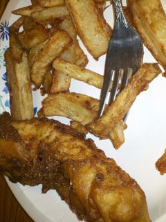 A picture of Major's beer battered cod.