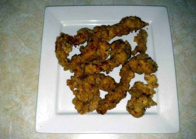 Crispy chicken strips (my recipe)