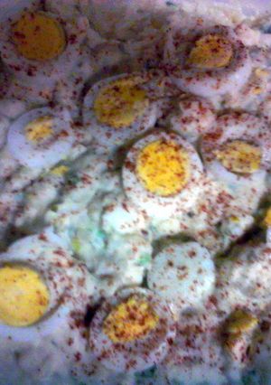 A picture of My Mommas Famous Potato Salad.