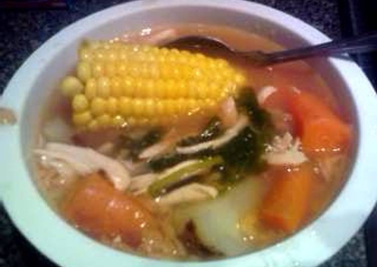 Easiest Way to Prepare Homemade Caldo de Pollo - chicken soup