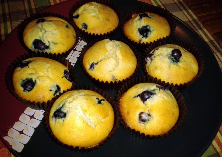 Recipe of Homemade Blueberry muffins