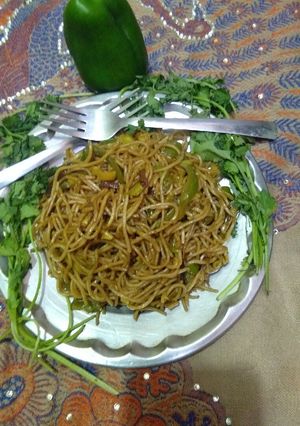 A picture of Spicy noodles.