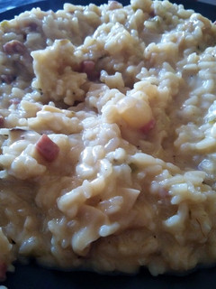 Una foto de Risotto de boletus y jamón