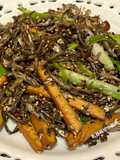 Stir-Fried Dried Anchovies with Tofu and Sesame
